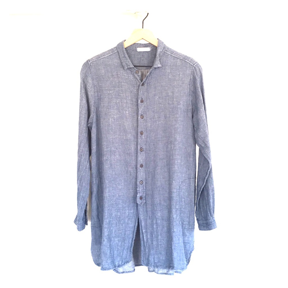 Free People CP Shades Denim Twill Cecelia Shirt
